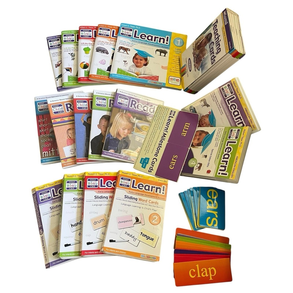 Your Baby Can Read! Early Learning System by Robert Titzer Books DVDs Card Child